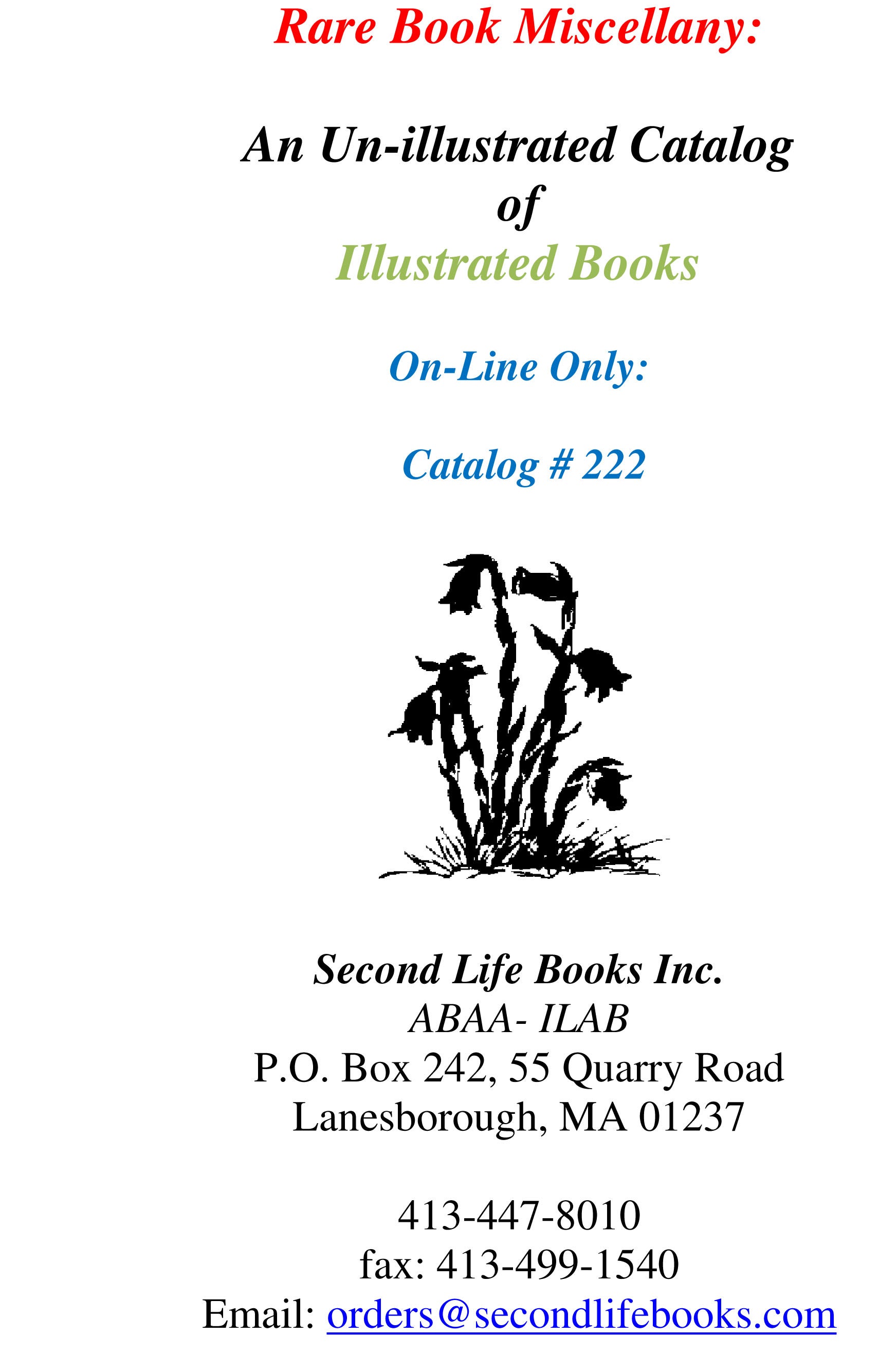 Catalog # 222: Illustrated Books