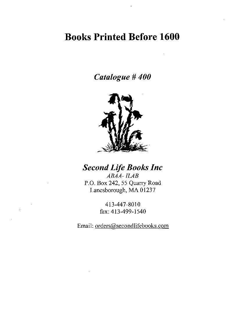 Early Books