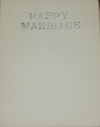 HAPPY MARRRIAGES AND OTHER POEMS.