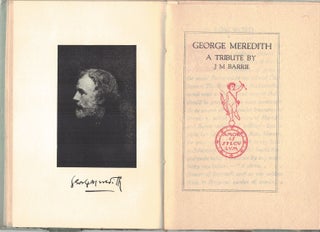 Item #24748 GEORGE MEREDITH; A tribute. J. M. BARRIE