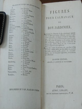 Item #27493 FIGURES POUR L'ALMANACH DU BON JARDINIER; Representant les Ustensiles les plus...