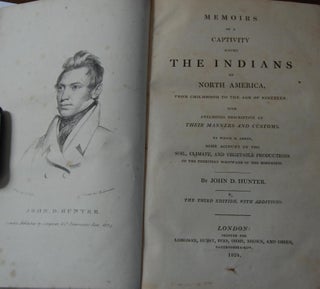 Item #36654 MEMOIRS OF A CAPTIVITY AMONG THE INDIANS OF NORTH AMERICA; from childhood to the age...