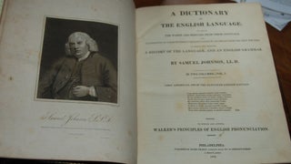 A DICTIONARY OF THE ENGLISH LANGUAGE; in Which The Words are Deduced from Their Originals...