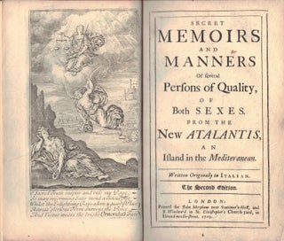 Item #48524 SECRET MEMOIRS AND MANNERS OF SEVERAL PERSONS OF QUALITY,; of both sexes from the New...