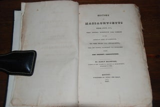 Item #57592 HISTORY OF MASSACHUSETTS; From July, 1775, when General Washington took command of...