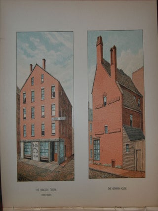 HOMES OF OUR FOREFATHERS IN BOSTON, OLD ENGLAND, AND BOSTON, NEW ENGLAND; from original drawings by ...