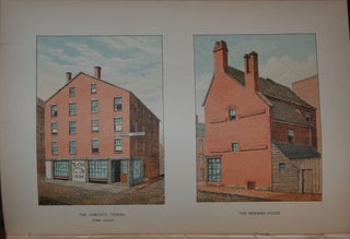 HOMES OF OUR FOREFATHERS IN BOSTON, OLD ENGLAND, AND BOSTON, NEW ENGLAND; from original drawings by ...