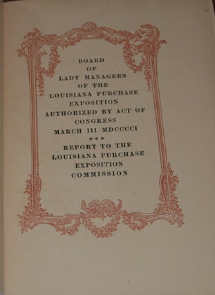 Item #59157 REPORT OF THE ...; Authorized by act of Congress March III MDDCCCCI. BOARD OF LADY...