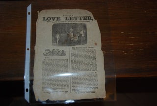 Item #59876 A COPY OF A LOVE LETTER; written by a Old Gentleman to a Young Lady in this...
